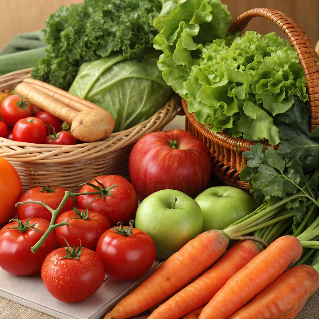 Assortment of fresh farm produce